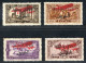 REF090 > ALAOUITES < Yv PA N° 9 à 12 * Signé Neuf Dos Visible - MH * -- AERO - Poste Aérienne - Unused Stamps