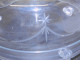 Delcampe - -ANCIEN  PRESENTOIR à MIGNARDISES CLOCHE Verre Gravé étoiles Sur 3 Pieds   E - Glass & Crystal