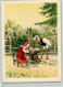 39171008 - Fuchs  Und Storch  Kuenstlerkarte AK - 1900-1949