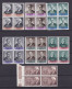 1959 San Marino Saint Marin PREOLIMPICA 4 Serie Di 7 Valori MNH** In Quartina, Pre-Olympic Block 4 - Unused Stamps