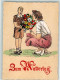 39526808 - Blumen Sign. F. K. - Muttertag