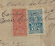 Delcampe - Brazil 1920 Promissory Note Issued Campos National Treasury +State Of Rio De Janeiro Tax Stamp Protest Cancel Perforated - Briefe U. Dokumente