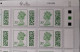 S.G. V4720 ~ 11/01/2022 ~ FULL COUNTER SHEET OF 25 X 20p UNFOLDED AND NHM #02801 - Machin-Ausgaben