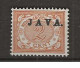 1908 MH Nederlands Indië NVPH 65a JAVA Hoogstaand - India Holandeses