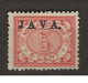 1908 MH Nederlands Indië NVPH 68a JAVA Hoogstaand - Indie Olandesi