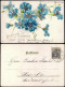 Ansichtskarte  Neujahr Sylvester New Year Künstlerkarte Kornblumen 1901 - Nieuwjaar