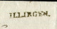 "WUERTTEMBERG" 1836, Vorphila-Brief Mit L1 "ILLINGEN", Klarer Abschlag (R1289) - [Voorlopers