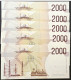 2000 Lire  G. Marconi - Ciampi   N° 9 Banconote Serie A (consecutive)   Più N° 5 Serie B-C-D.   FDS (mai Circolate) - 2.000 Lire