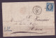 FRANCE 1853-1860 20c Bleu YT N°14 On The Cover From Paris - 1853-1860 Napoleon III