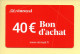 Carte Cadeaux : Bon D'achat De 40 Euros Sur Vin Royal Non Utilisée - Tarjetas De Regalo