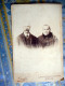 PHOTO GRAND CDV COUPLE SOUVENIR 25 EME ANNEE DE MARIAGE 1908 MODE   Cabiinet GRAFFE A PARIS - Oud (voor 1900)