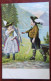 Cpa Couple Enfants Mode Bavaroise - Chapeau Avec Plume - Obl. Duffel - Szenen & Landschaften