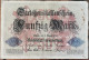 Billet Allemagne 50 Mark 5 - 8 - 1914 / 5 Aout 1914 - 50 Mark