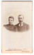 Fotografie Ferd. Lavorenz, Uetersen, Gr. Wulfhagen, Bürgerliches Ehepaar Im Portrait  - Anonymous Persons