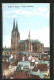 Künstler-AK Köln, Dom, Südseite  - Köln