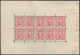Luxembourg  .  Y&T .   74 10x   (2 Scans)  . Plié Au Millieu  .   * (timbres: **)  .    Neuf Avec Gomme - Blocs & Feuillets