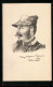 Künstler-AK Französischer Dragoner Sergeant, Kriegsgefangener  - Weltkrieg 1914-18