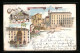 Lithographie Innsbruck, Goldenes Dachl, Innkaserne  - Other & Unclassified