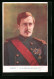 Künstler-AK Albert I., Le Glorieux Roi-Soldat  - Familles Royales