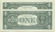 U. S. A. - 2 X 1 DOLLAR Consecutive - 2021 - Pick 549 - Unc. - ( D - 4 ) ( Bank Of Cleveland - Ohio ) - Federal Reserve (1928-...)