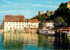 72913456 Meersburg Bodensee Hafen Mit Schloss Und Grethaus Dampfer Meersburg - Meersburg