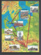 Hungarian Airlines "Malév", Flying Routes To Finland, Sweden, Denmark...,1974. - Maps