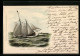 Lithographie Bremen, Lootsenschooner, Segelschiff  - Segelboote
