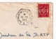 Lettre 1953 Marine Française Cachet Bâtiment De Ligne Richelieu Cuirassé Franchise Militaire - Cachets Militaires A Partir De 1900 (hors Guerres)