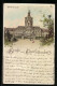 Lithographie Berlin-Charlottenburg, Königliches Schloss Mit Eingang  - Charlottenburg