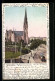 Goldfenster-AK Berlin-Spandau, Garnisonkirche Mit Strasse Und Strassenbahn, Mit Leuchtenden Fenstern  - Autres & Non Classés