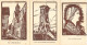 Collection Gravures Sur Bois F. Dubreuil - Tours: Tour Charlemagne, Cathédrale, Tourangelle.. Lot 8 Cartes Non Circulées - Tours