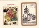 36 - Indre - DOUADIC - L Eglise - Carte Du Departement - Illustrateur - Sonstige & Ohne Zuordnung