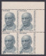 Inde India 1975 MNH Sardar Vallabhbhai Patel, Indian Independence Leader, Politician, Block - Unused Stamps