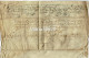 Ref 2 - RARE!, Lettre, Document Notarial , Le Havre Et Environs , écritures Très Anciennes , Papier épais . - Manuscritos