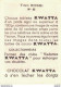 LES VEDETTES AVEC LE CHOCOLAT KWATTA IMAGE DE 5 X 7 CMS  N° 63 TINO ROSSI - Sonstige & Ohne Zuordnung