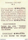 LES VEDETTES AVEC LE CHOCOLAT KWATTA IMAGE DE 5 X 7 CMS  N° 2 CORINNE CALVET - Andere & Zonder Classificatie