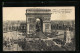 AK Paris, L`Arc De Triomphe, Triumphbogen, Les Fetes De La Victoire 14 Juillet 1919-L`Armee Amèricane  - Autres & Non Classés