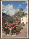 11318364 Schuls GR Schloss Tarasp Brunnen Maedchen Tracht Scuol - Andere & Zonder Classificatie