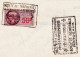 31286 / PERIGUEUX Trefileries Forges Dordogne 1950 Lettre Change-Timbre Fiscal 2 Fr + 0.50 Ct à COLONIALE BORDELAISE  - Bills Of Exchange