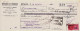 31283 / PERIGUEUX Trefileries Forges Dordogne 30.09.1950 Lettre Change-Timbre Fiscal 2.50 Fr à COLONIALE BORDELAISE  - Wissels