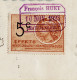 31263 / François HUET Tours Lettre De Change 10.11.1923 à TANTIN Serrurier Genozac Timbre Fiscal 5 Frcs - Lettres De Change