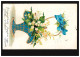 Prägekarte Blauer Blumenkorb Mit Maiglöckchen, Gelaufen 1904 - Andere & Zonder Classificatie