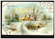 Ansichtskarte Neujahr Winterlandschaft Mit Bauernhof, DRESDEN 30.12.1900 - Nouvel An