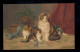 Tiere-AK Katzenfamilie, Verlag Meissner & Buch Leipzig, CÖLN 9 F 5.9.1913 - Cats