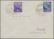 806-809 Eingliederungen 1941 Satz Auf 2 Briefen Mit 4 Passenden SSt Je 1.10.1941 - Covers & Documents