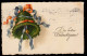 AK Weihnachten: Geschmückte Glocke Schleifen Tannenzweige, HAMBURG 25.12.1923 - Other & Unclassified
