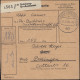 455 Schloss Tegel MeF 12mal Paketkarte DUISBURG-GROSSENBAUM 21.9.66 N. Balingen - Covers & Documents