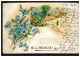 Ansichtskarte Vornamen: Hoch Therese! Landschaft Mit Veilchen, WIEN 1900 - Vornamen