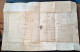 ERVY 1846 (9 Aube) T.11 = LE CAD TYPE LE PLUS RARE DU DEPARTEMENT Lettre Avec Plan D‘ Architecte (double Fleuron - 1801-1848: Precursors XIX