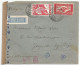 Portugal Air Mail Censored Cover To Belgium 1942 German Censorship - Briefe U. Dokumente